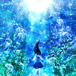This is a pixiv picture whose title is 水影.