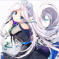 This is a pixiv picture whose title is 長髪×透明咲夜.