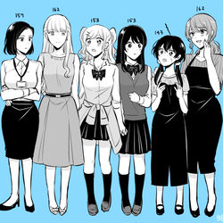 This is a pixiv picture whose title is 【創作百合】色々百合まとめ7.