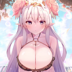 This is a pixiv picture whose title is 【プリコネR】水着ミネルヴァ(際どめ).