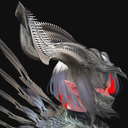 This is a pixiv picture whose title is 螺旋角の少女.