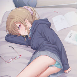 This is a pixiv picture whose title is 「あ～見てるぅ」.