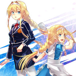 This is a pixiv picture whose title is 2人のアリス.
