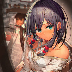 This is a pixiv picture whose title is 外は……。.