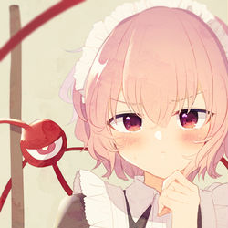 This is a pixiv picture whose title is メイドさとり.