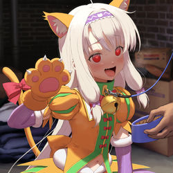 This is a pixiv picture whose title is 捨て猫シトナイ.