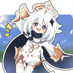 This is a pixiv picture whose title is 「道案内はオイラに任せろ！」.