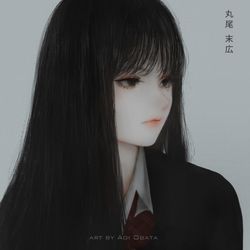 This is a pixiv picture whose title is Tomie (富江).