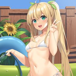 This is a pixiv picture whose title is シャロンのマイクロビキニ見て下さい！.