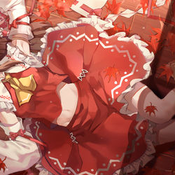 This is a pixiv picture whose title is れいむ♥.