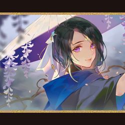 This is a pixiv picture whose title is The Smiling.