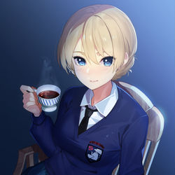 This is a pixiv picture whose title is ダージリン.