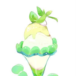 This is a pixiv picture whose title is ぶどうのパフェ.