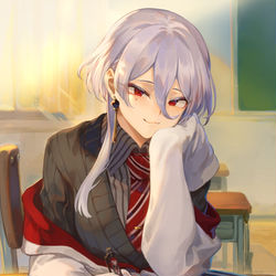 This is a pixiv picture whose title is んっふふ〜♪勉強手伝ってあ〜げる♪.