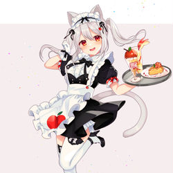 This is a pixiv picture whose title is 猫メイド🐈.