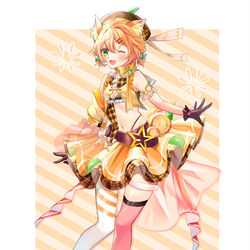 This is a pixiv picture whose title is アイドルみかんちゃん.