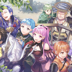 This is a pixiv picture whose title is 金鹿の学級.