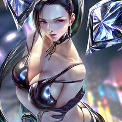 This is a pixiv picture whose title is K/DA Kai'Sa.