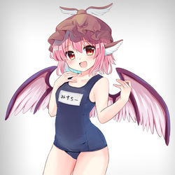 This is a pixiv picture whose title is スク水みすちー.