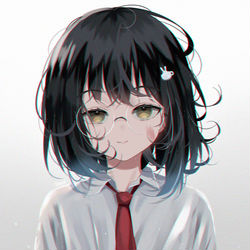 This is a pixiv picture whose title is 「嫌悪」.