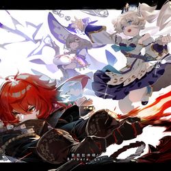 This is a pixiv picture whose title is 芭芭拉冲呀.