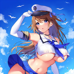 This is a pixiv picture whose title is こんなお姉さんと航海したい。.