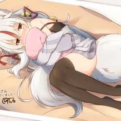 This is a pixiv picture whose title is 【Skeb】VTuber 神狐かな.