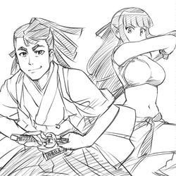This is a pixiv picture whose title is 正ヒロインとサブヒロイン.