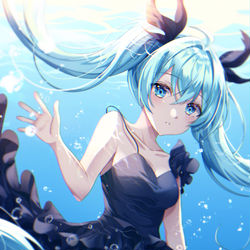 This is a pixiv picture whose title is miku.