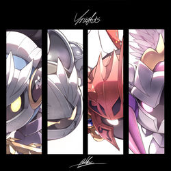 This is a pixiv picture whose title is knights.
