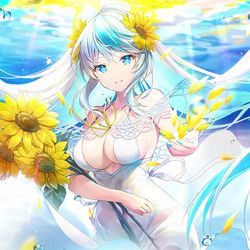 This is a pixiv picture whose title is 白ワンピエウレカさん.