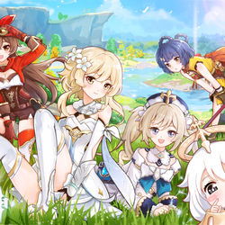 This is a pixiv picture whose title is 欢迎来到提瓦特大陆~！.