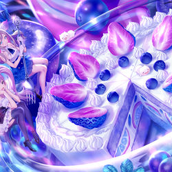 This is a pixiv picture whose title is スイートブルー.