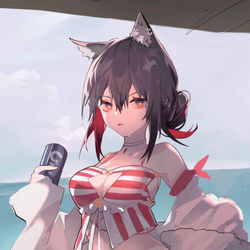 This is a pixiv picture whose title is 德克萨斯泳装.