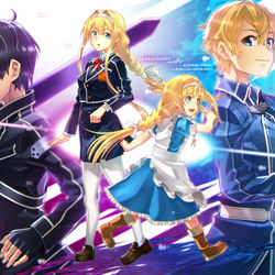 This is a pixiv picture whose title is -Alicization-.