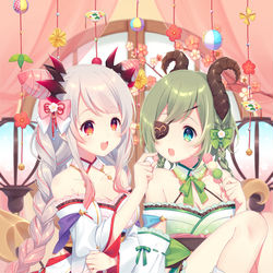 This is a pixiv picture whose title is ミコパトひな祭り🌸.