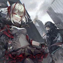 This is a pixiv picture whose title is W.