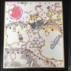 This is a pixiv picture whose title is エアコミティア色紙。.