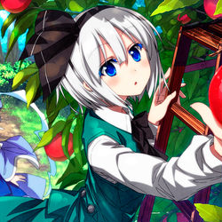 This is a pixiv picture whose title is りんご狩り.