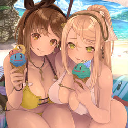 This is a pixiv picture whose title is ライザとクラウディア.
