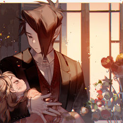 This is a pixiv picture whose title is 見殺し.