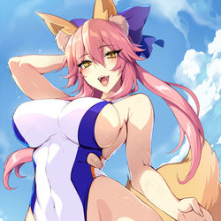 This is a pixiv picture whose title is たまもっ！.