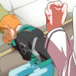 This is a pixiv picture whose title is 聖杯戦線で苦しむムニエル君を応援するマスター.