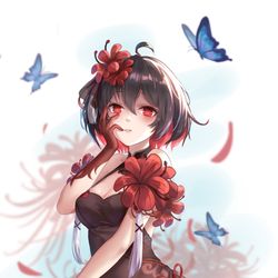 This is a pixiv picture whose title is 黑希.