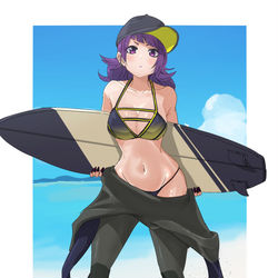 This is a pixiv picture whose title is サーファー摩美々.