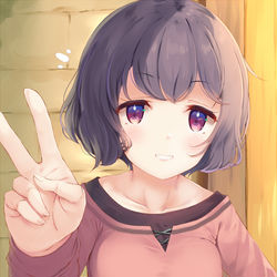 This is a pixiv picture whose title is ピース.