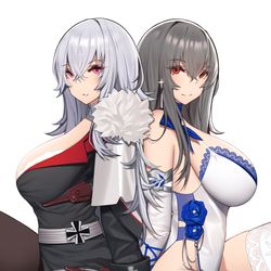 This is a pixiv picture whose title is skebグラーフ・ツェッペリン＆サン・ルイ.