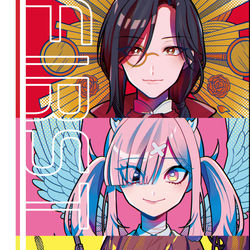 This is a pixiv picture whose title is 【にじそうさく07】📛組中心イラスト集.