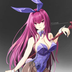 This is a pixiv picture whose title is スカサハバニー.