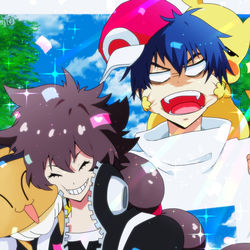 This is a pixiv picture whose title is ポケモンMV.